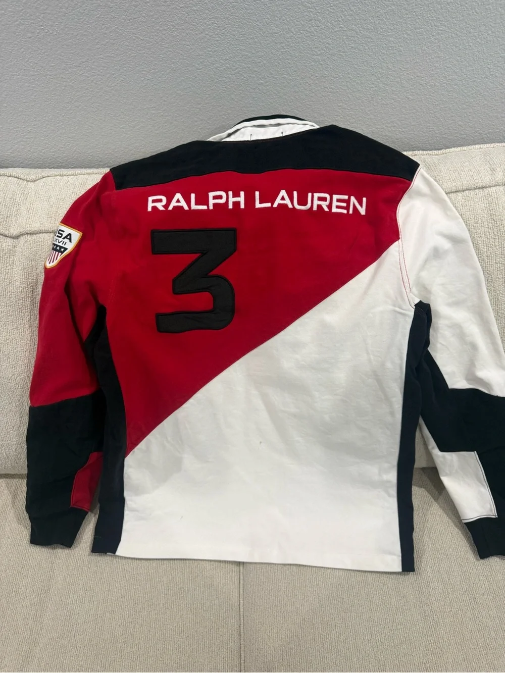 Polo Ralph Lauren Olympics Team USA Embroidered Rugby Polo Shirt Size M